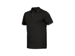Leibwachter   FLEX-LINE   Polo-Shirt  Zwart.