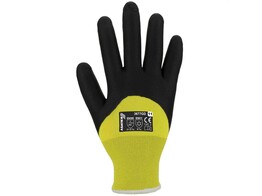 Asatex 3677GD Knitted Nitrile Winter Glove Yellow/Black