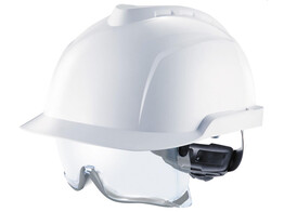 MSA SAFETY HELMET V-GARD 930 WITH INTEGRATED EYE PROTECTION