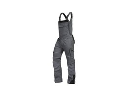Leibwachter FLEX-LINE  Bretelbroek Grijs/Zwart