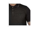 Leibwachter   FLEX-LINE   Polo-Shirt  Zwart. 3X EXTRA LARGE