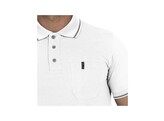 Leibwachter   FLEX-LINE   Polo-Shirt  Wit. 3X EXTRA LARGE