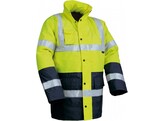 Vizwell VWJK05 waarschuwingsparka geel / marine LARGE