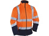 VIZWELL VW135O Softshell jas  ademend  wind- en waterdicht - SMALL