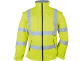 VIZWELL VW268Y  Winter Softshell jack Geel EXTRA LARGE