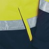 VIZWELL VW135Y Softshell jas  ademend  wind- en waterdicht  Geel / Marine 3X EXT
