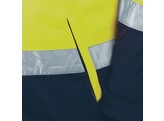 VIZWELL VW135Y Softshell jas  ademend  wind- en waterdicht  Geel / Marine 3X EXT