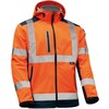 VIZWELL VW177O Softshell-Jacke Orange / Marine 5X EXTRA LARGE