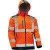VIZWELL VW177O Softshell-Jacke Orange / Marine 5X EXTRA LARGE