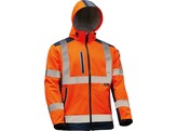 VIZWELL VW177O Softshell-Jacke Orange / Marine 5X EXTRA LARGE