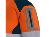 VIZWELL VW177O Softshell-Jacke Orange / Marine 5X EXTRA LARGE