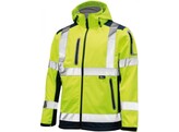 VIZWELL Softshell-Jacke Geel / Marine - LARGE