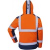 VIZWELL VW177PO Winter Softshell Jackke Orange / Marine EXTRA LARGE