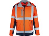 VIZWELL VW177PO Winter Softshell Jackke Orange / Marine EXTRA LARGE
