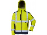VIZWELL VW177PY Winter Softshell Jackke Geel / Marine 3X EXTRA LARGE