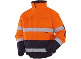 VIZWELL VW60BO Pilot-Jas 2 in 1  Orange / Marine