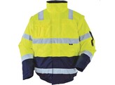 VIZWELL VW60CBY  Pilot-Jas 2 in 1  Geel / Marine EXTRA LARGE