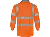 VIZWELL VWPS32O Polo-Shirt met Lange Mouwen  Orange 4X EXTRA LARGE