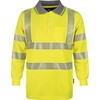 VIZWELL VWPS32Y Polo-Shirt met Lange Mouwen  Geel EXTRA / EXTRA LARGE