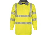 VIZWELL VWPS32Y Polo-Shirt met Lange Mouwen  Geel EXTRA / EXTRA LARGE