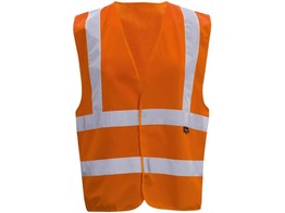 Vizwell VWE03O hoge zichtbaarheidsvest oranje