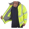 Bseen CBJFLSYS Bomberjack Fleece Gevoerd  Fluo Geel SMALL