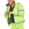 Bseen CBJFLSYS Bomberjack Fleece Gevoerd  Fluo Geel SMALL