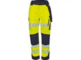 Vizwell VWTC113 Signalisatie Broek Fluo Geel/Marine 102