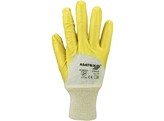 Asatex 03400 Gelber Nitril-Handsch-Trikot-Kragen  offener Rucken
