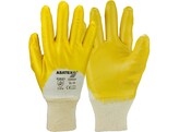 Asatex 03400P Yellow Nitrile Glove  Tricot Trim  Open Back