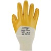 Asatex 03400T Gant en nitrile jaune  bordure en tricot  dos ouvert