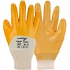 Asatex 03400T Gant en nitrile jaune  bordure en tricot  dos ouvert