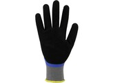 Asatex N110 Feinstrick-Nitrilhandschuh mit Mikroschaum Blau/Schwarz