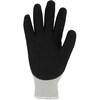 Asatex 3675 Gestrickter Latex-Winterhandschuh Schwarz/Grau