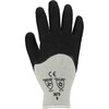 Asatex 3675 Gestrickter Latex-Winterhandschuh Schwarz/Grau