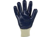 Asatex 3410 Nitrile Blue glove  tricot collar  Open back