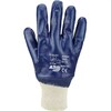 Asatex 3420 Nitrile Blue Handschuh  Trikotkragen  geschlossener Rucken