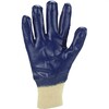 Asatex 3420 Nitrile Blue Handschuh  Trikotkragen  geschlossener Rucken