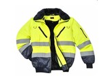 Portwest PJ50 - Hi-Vis Warnschutz 3-in-1 Pilotjacke Gelb/Marine