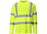 Portwest S278 Hi-Vis T-shirt lange mouwen Geel