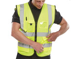 Bseen WCENGEXECM Saturn Gilet Hi-vis Yellow - 4X EXTRA LARGE