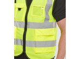 Bseen WCENGEXECM Saturn Gilet Hi-vis Yellow - 4X EXTRA LARGE