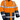 Vizwell VWJK05 waarschuwingsparka oranje / marine - 3XL
