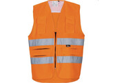 Vizwell VWE01SO multifunctional vest fluorescent orange