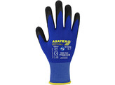 Asatex HIT099B Fijn gebreide handschoen Nitril Microschuim Gecoat - 08/M