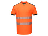 Portwest T181 - PW3 Hi-Vis Vision T-Shirt Korte Mouw Oranje/zwart
