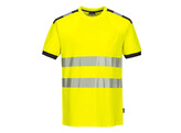 Portwest T181 - PW3 Hi-Vis Vision T-Shirt Korte Mouw Geel/Grijs