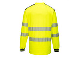 Portwest T185 - T-Shirt PW3 Hi-Vis Vision Lange mouw Geel/Zwart - M