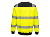 Portwest PW379 - PW3 Hi-Vis crew neck sweatshirt Geel/Zwart - XXL