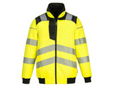 Portwest 302Y - PW3 Hi-Vis 3-in-1 Pilot Jacket Jaune/Noir
